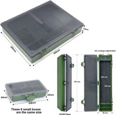 Captain 7122 Carp Box 8li Set 36x30x55cm