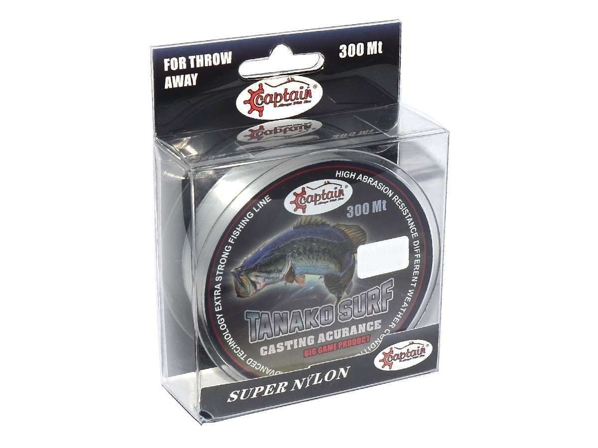 Captain Tanako Surf 300mt Monofilament Misina Beyaz Standart - 0.40 MM