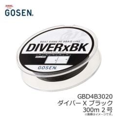 Gosen Diver-X BK Bot Game PE 4 Örgü 300mt Black Line
