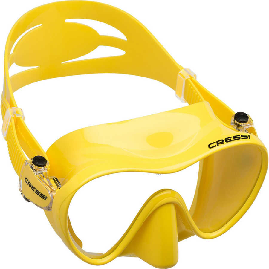 Cressi F1 Frameless Dalış Maskesi YELLOW-YELLOW - YETİŞKİN