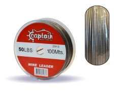 Captain Çelik Tel 100mt Steel Wire Leader Standart - 15 LBS