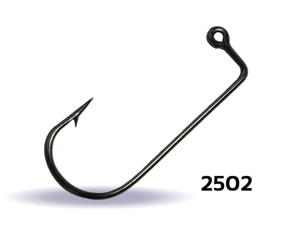 Youvella 2502 Jig Head İğnesi Delikli Uzun 100lü Kutu Black Nikel Standart - 3-0
