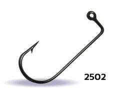 Youvella 2502 Jig Head İğnesi Delikli Uzun 100lü Kutu Black Nikel Standart - 3-0