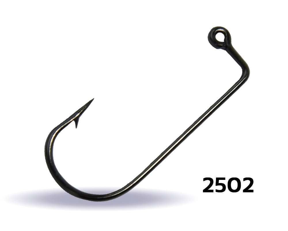 Youvella 2502 Jig Head İğnesi Delikli Uzun 100lü Kutu Black Nikel Standart - 2-0