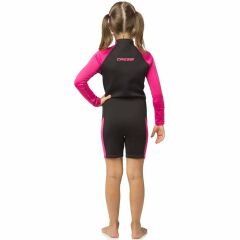 Cressi Little Shark Junior Shorty LS Dalış Elbisesi BLACK / PINK - 2MM - 13/14 YAŞ