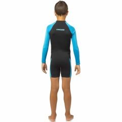 Cressi Little Shark Junior Shorty LS Dalış Elbisesi BLACK / BLUE - 2MM - 9/10 YAŞ
