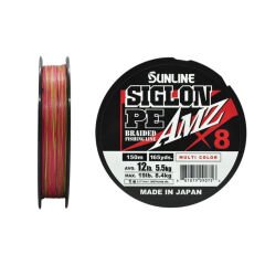 Sunline Siglon Amz 8x İp Misina MULTI COLOR - 0.187 - 150MT - 7.3KG