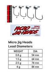 Nomura NM90104006 Micro LRF Jig Head 3lü Paket İğne:6no 4gr