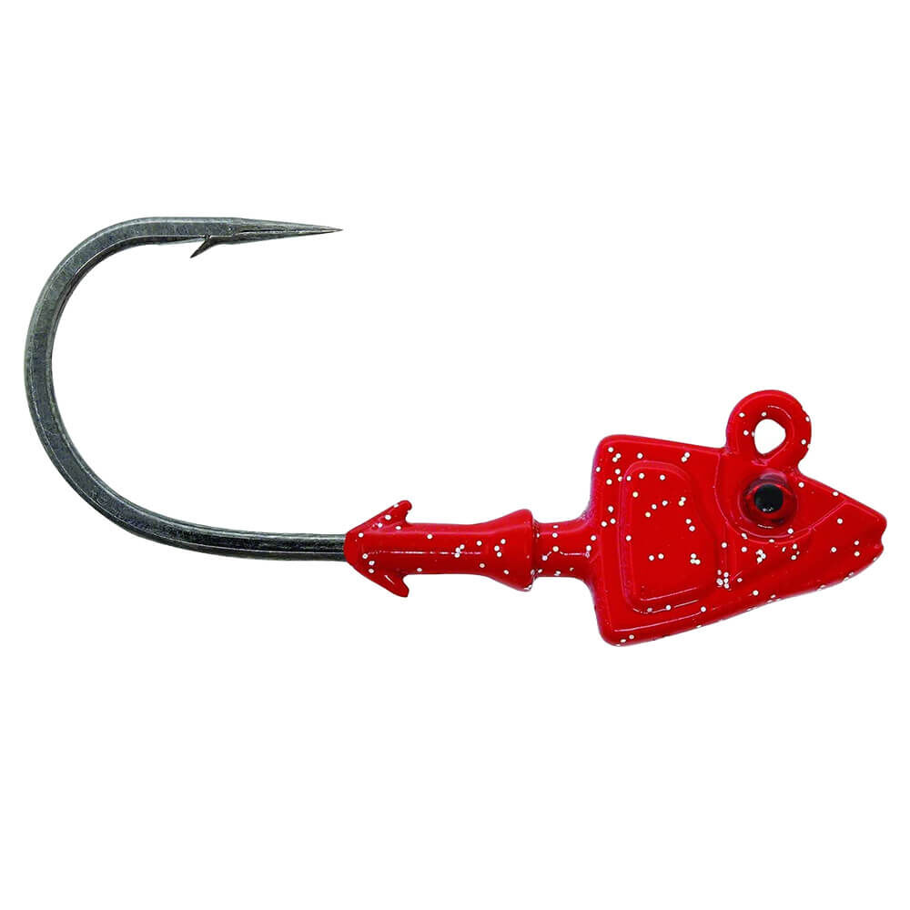 Mustad Sd824 Shad Jig Head RED - 21GR - 2LI - 5-0