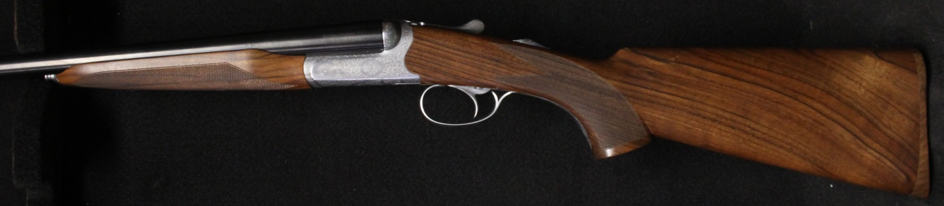 Beretta 486 Floral Çifte Yivsiz Av Tüfeği Tabanca Kundak