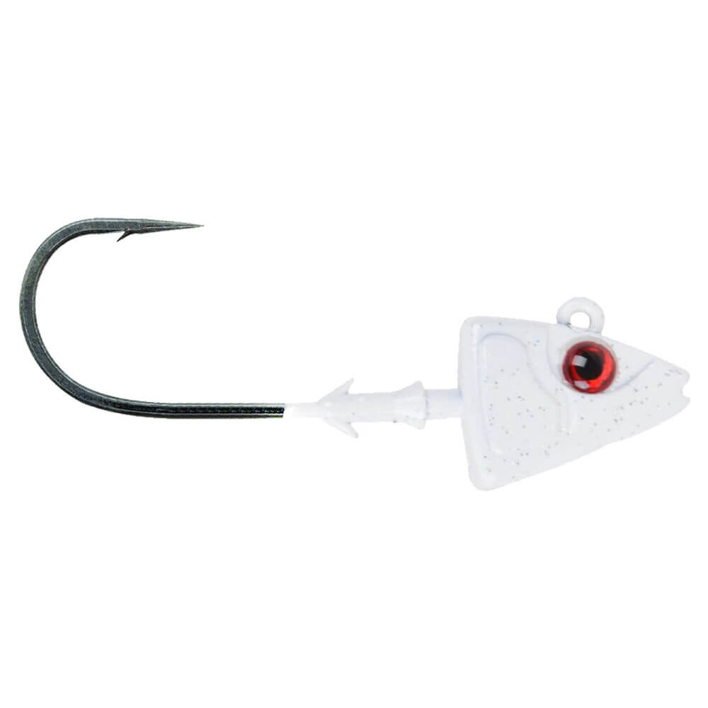 Mustad Sd840 Shad Jig Head WH - WHITE - 7GR - 3LU - 3-0